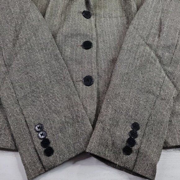 RALPH LAUREN Blazer Coat Jacket Women's Herringbone 100% Wool Size 4 - Picture 5 of 6